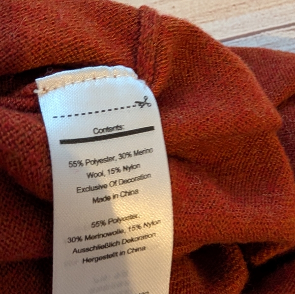 Smartwool Women's shadow pine color block crew neck Long Sleeve sweater. Size XL - Picture 4 of 11